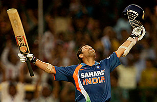 Cricket Batsman Tendulkar Hits Double-Hundred Mark