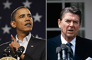 Obamas Reagan Bromance: Admiring the Gippers Vision
