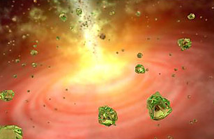 NASA Telescope Sees Crystal Rain on an Infant Star