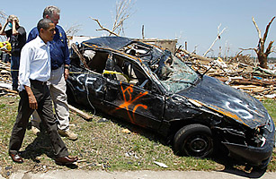 Obama Consoles Tornado-Ravaged Joplin