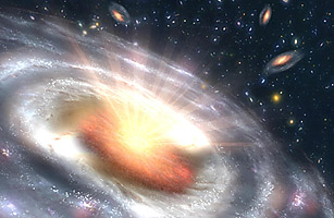 Ancient quasar can give clues to the dawn of the universe