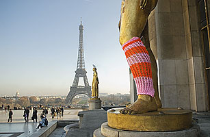 Yarn Bombing the New Graffiti? Knitters Cover the Streets