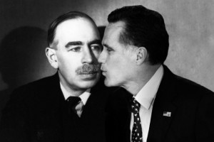 Romney a Closet Keynesian? Will there perhaps be new stimulus packages if the ultra conservative is elected?