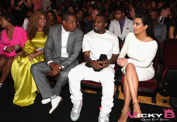 Knowles, Jay-z, West and Kardashian